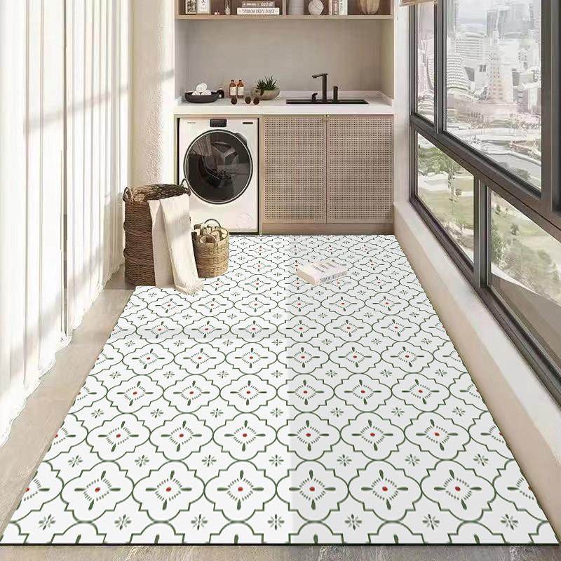 阳台地垫防滑厨房防油防水满铺垫子可擦免洗PVC皮革地毯可裁剪垫,居家布艺,家用脚垫,淘宝优惠券,粉丝福利购,淘宝优惠卷