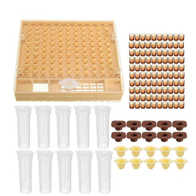 新款直销蜂具15件套餐养蜂工具钢熏烟器巢框夹蜂刷羊皮手套育王套