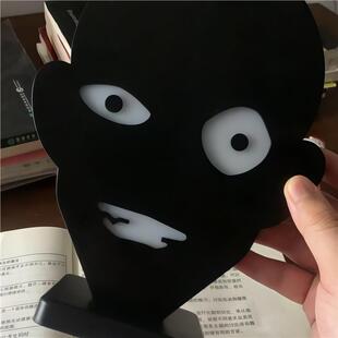 柯南黑衣人沙小夜灯床头搞怪氛围灯桌面摆件送朋友创意生日