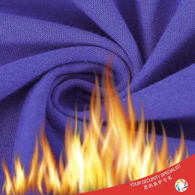 厂家供应棉质阻燃针织面料防火汗布加厚耐磨240克防火棉毛布