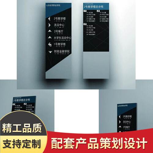 标识 设计 制作 校园标识 导向指示牌 落地标识 立式导向牌 吊牌