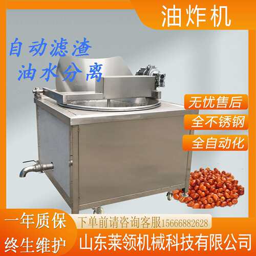 莱领商用大型油炸炉炸豆腐机器全自动油炸机不锈钢油炸设备炸锅