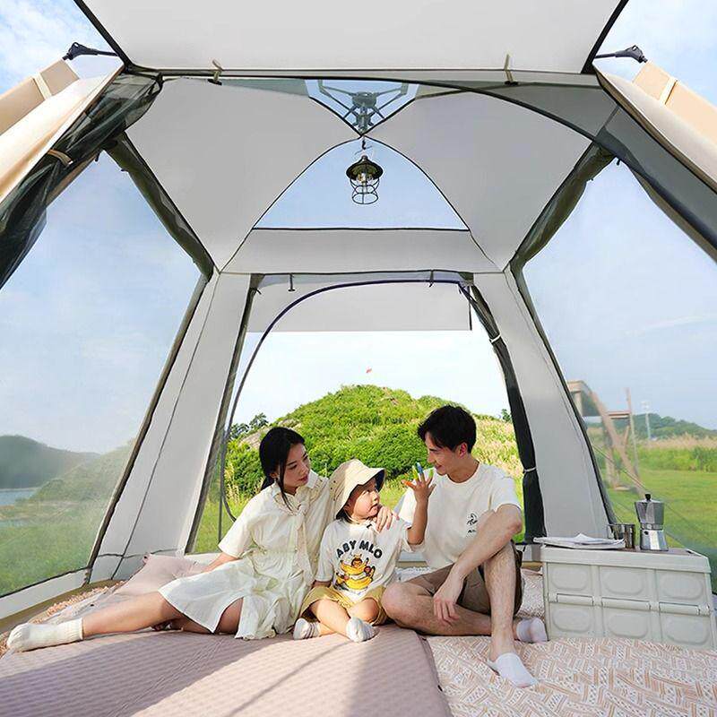 室内儿童帐篷户外露营折叠便携加厚冬季防风野营过夜打地铺全免装