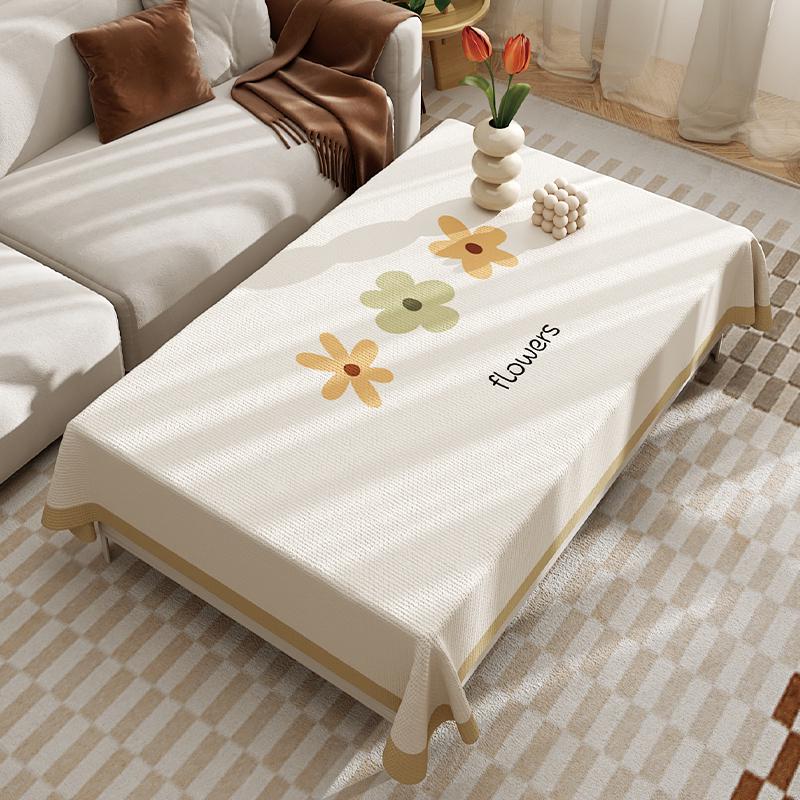 正方形餐桌布新款防水小四方桌桌布客厅茶几八仙桌台布布艺高级感