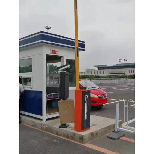 道闸杆海康杆小区铝合金停车场起落杆拦车胶条杆曲臂八角直杆花杆