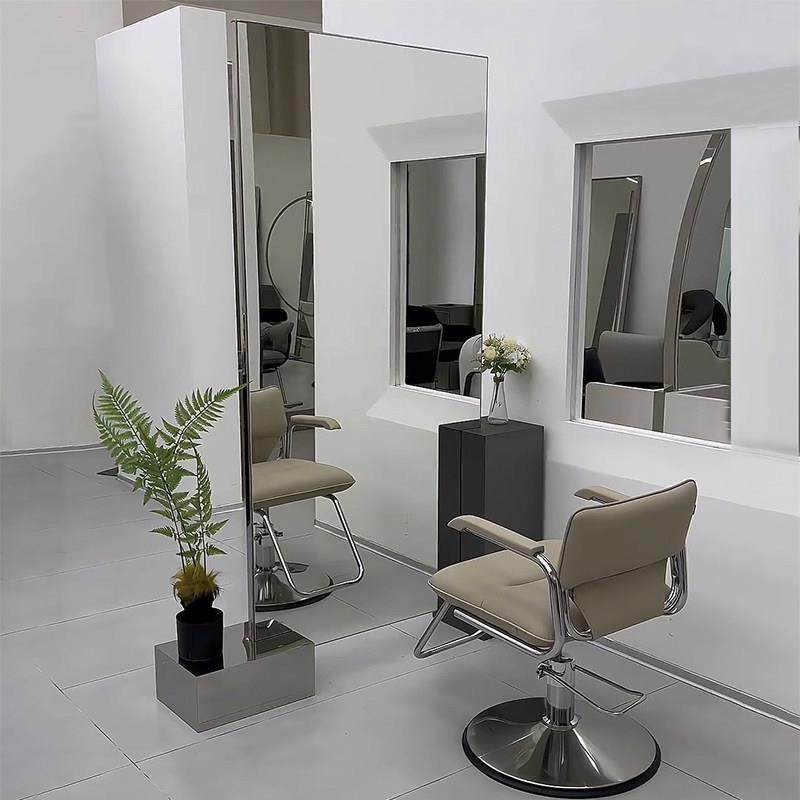 发廊专用不锈钢理发店镜台单双面网红美发镜子落地挂墙剪发椅潮款,商业/办公家具,理发镜台,淘宝优惠券,粉丝福利购,淘宝优惠卷