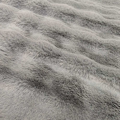 现货大泡泡兔毛泡芙绒兔毛绒泡泡毛毯家纺抱枕长毛绒面料泡泡兔毛