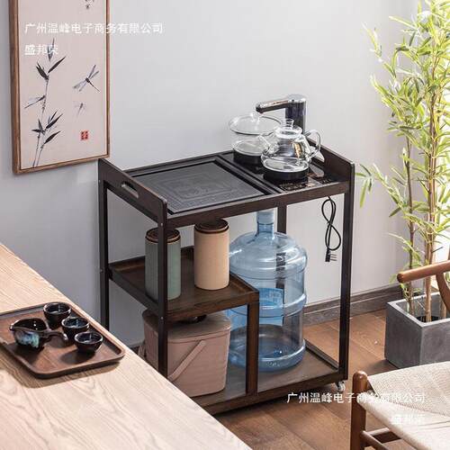 移动车小泡YFG茶台简约茶桌家茶具套装一体用中式客厅小型茶茶几