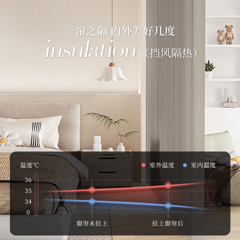 隐形折叠帘房间隔断免打孔浴室遮光窗帘门帘子屏风