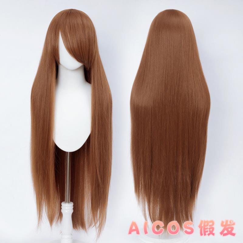 正品A动ICOS 100CM长s直发万用发女古装漫长毛娘造型co假发假毛长