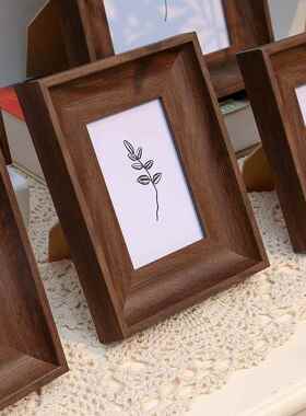 Nordic simple wooden photo frame square picture frames 相框