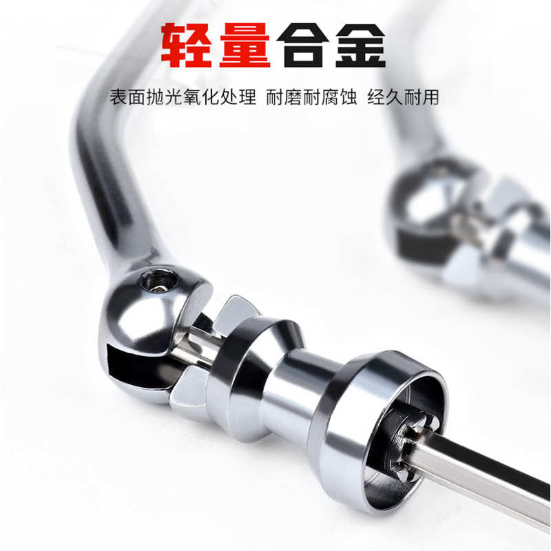 达瓦国产适配六角单摇臂全金属纺车轮改装单摇把渔轮可折叠手把