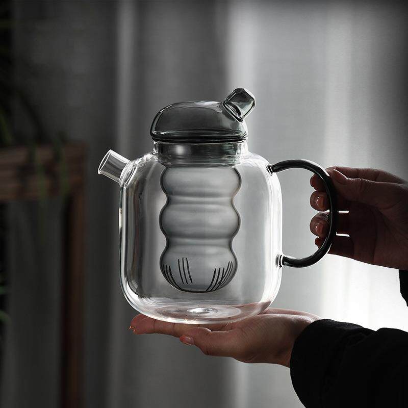 烧水壶泡茶专用日式玻璃壶可明火加热煮茶壶茶水分离老白茶煮茶器