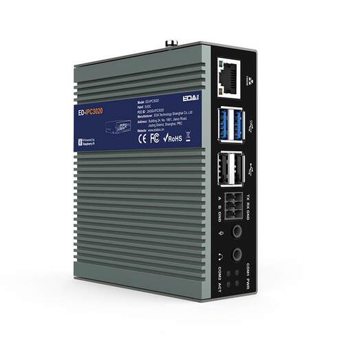 树莓派5 IPC3020工业应用计算机 工控机 RS232 RS485含Pi 5主板