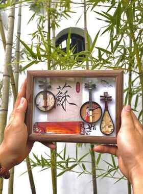 苏州古风摆件非遗工艺品文创纪念品冰箱贴中国风特色小礼物送老外