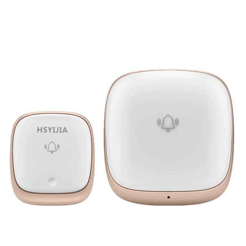 外贸自发电无线门铃闪光远距离老人聋哑人服务呼叫器欧美英规