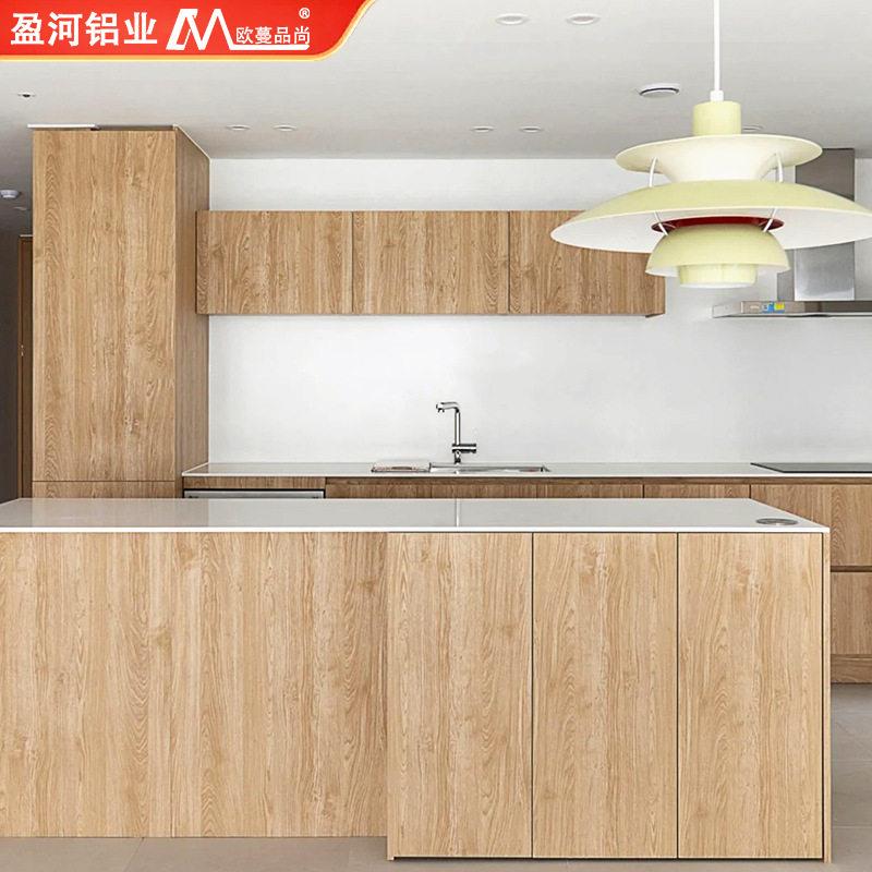 简约家用整装厨房家具灶台一体全铝柜防水耐污铝合金橱柜成品工厂