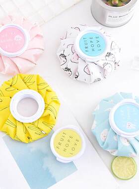 Custom LOGO Ice Pack Cloth Large Opening Ice Cube Water Bag,
