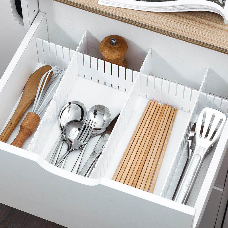 抽屉分类收纳盒厨房餐具分格盒多功能文具杂物整理盒透明塑料分隔