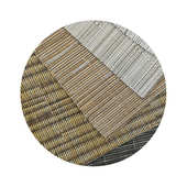 现货供应草席纹皮革pvc编织面料箱包家具装 饰桌垫汽车内饰人造革