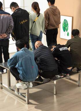 不钢领之创餐学校学生堂餐厅餐食桌椅组合桌员工职工4人6人连体锈