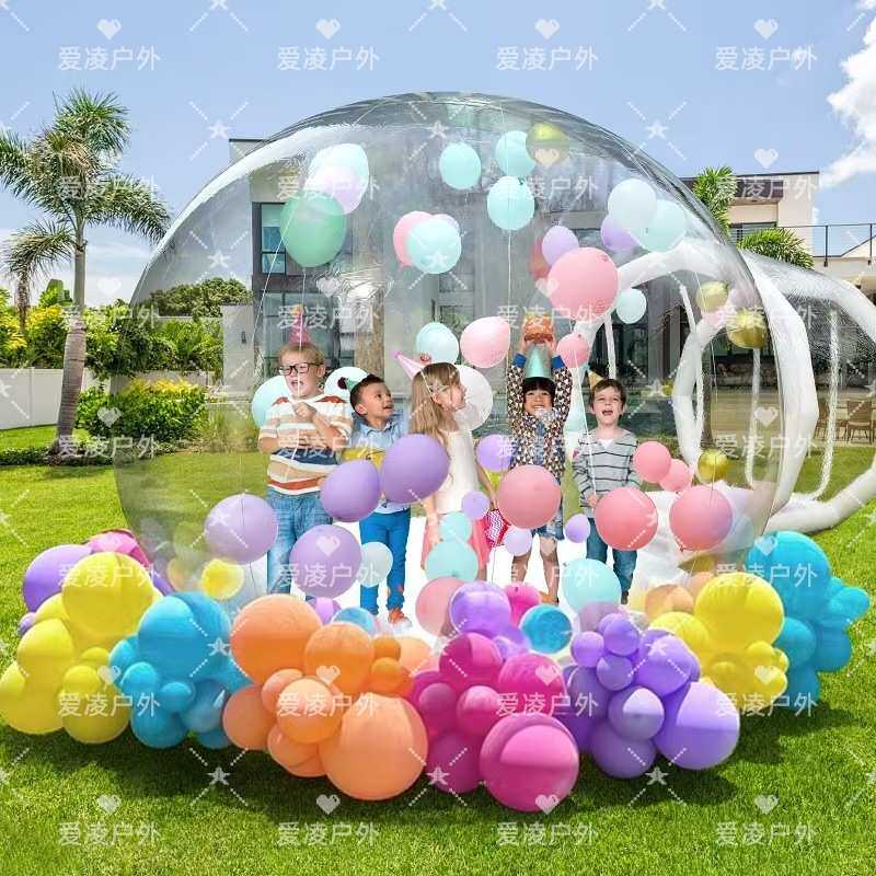 网红PVC充气防风泡泡屋帐篷户外气球星空露营bubblehouse专业
