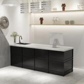 花店操作台花艺工作台鲜花桌子专用收银柜台柜台服装 店前台吧台烤