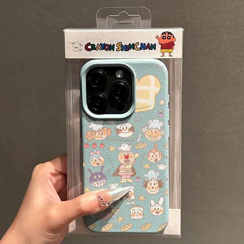 面包超人适用苹果16手机壳iphone15/14荔枝纹13清新12简约11创意X