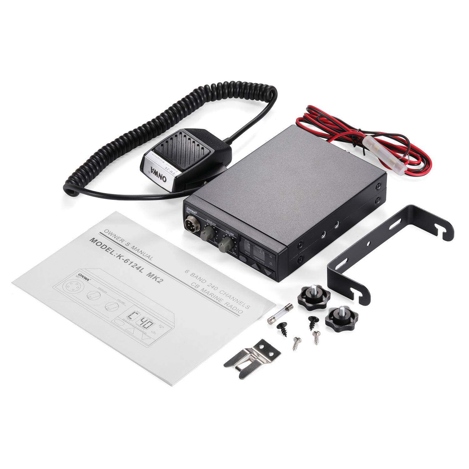 -6124L船用27MHzCBradioChina6Bands240Channels5W