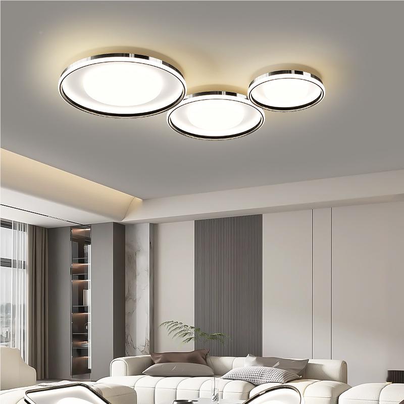 新款极简大全光谱三69护眼圆形头气主组合大厅灯时尚高档电镀卧灯