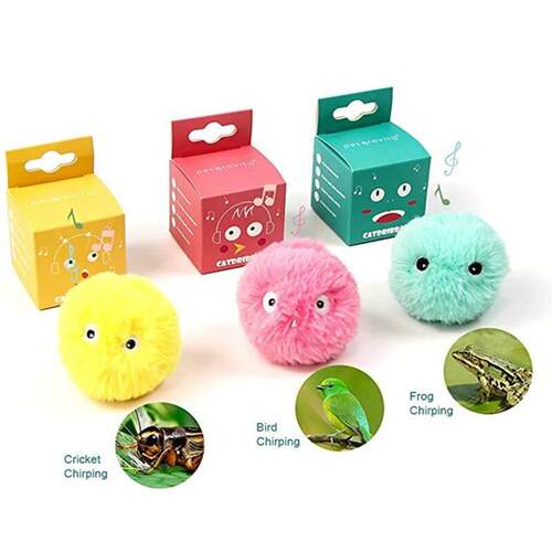 Interactive Ball Smart Cat Toys Plush Electric Catnip Traini