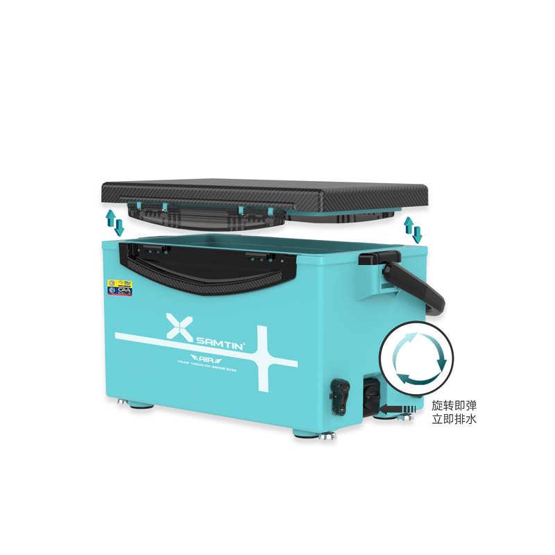 雷臣2600E钓箱可坐钓鱼箱多功能箱子超轻超硬全套加厚26L