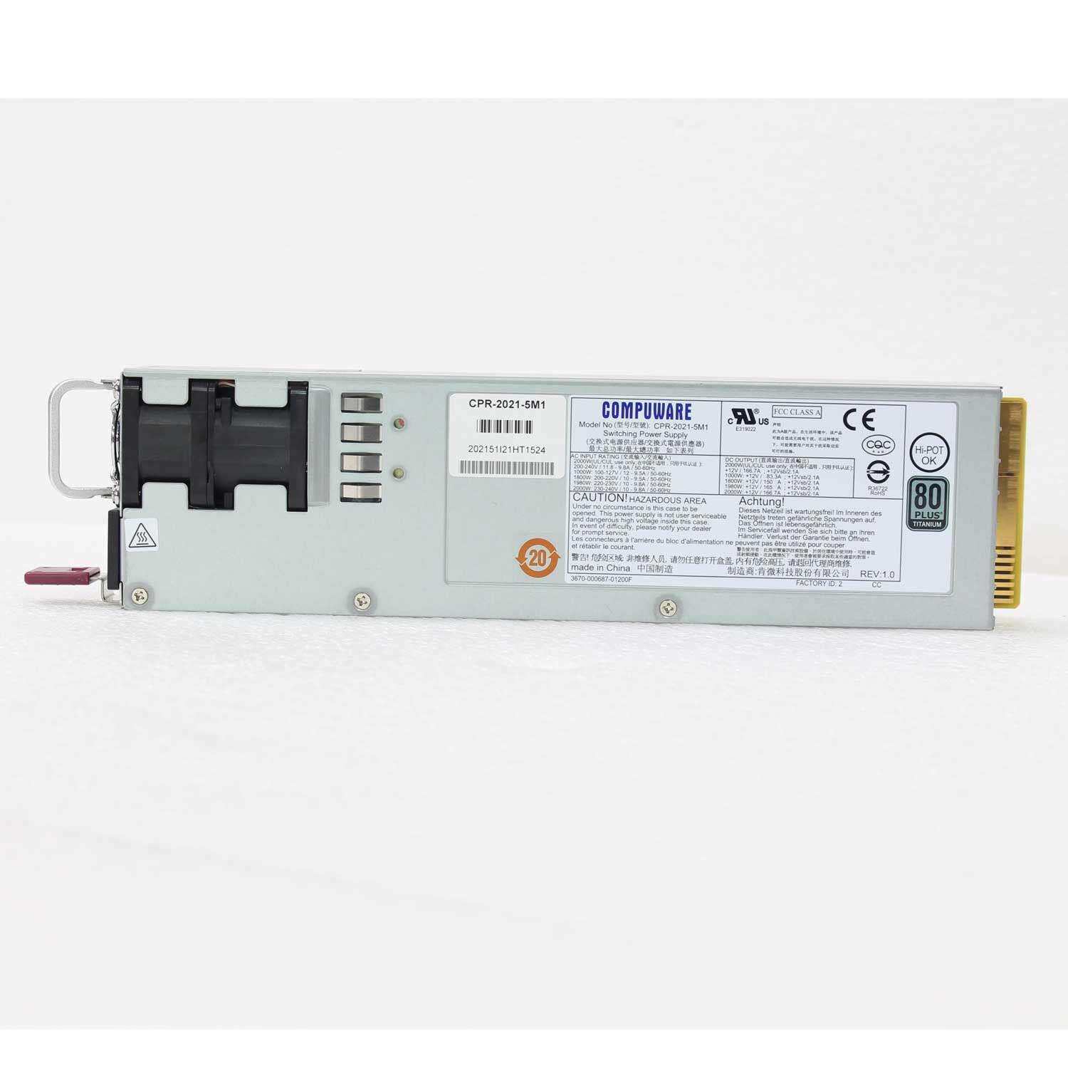 肯微 交换式电源供应器 CPR-2010 电源供应模组 1000-2000W