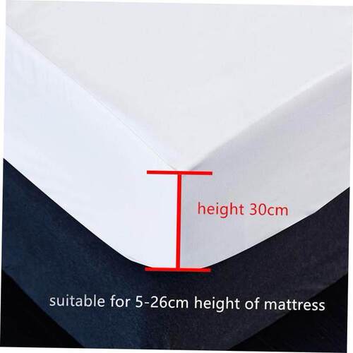 100% Waterproof Solid Bed Fitted Sheet Nordic Adjustable Mat