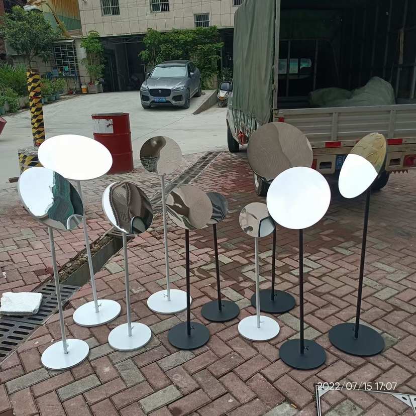 婚庆铁艺路引舞台出场区摆件商场橱窗生日派对布置婚礼镜面道具