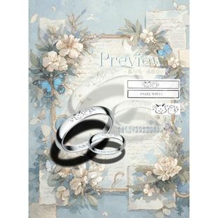 《光与夜之恋》齐司礼手绘涂鸦狐与鸟戒指情侣对戒动漫周边二次