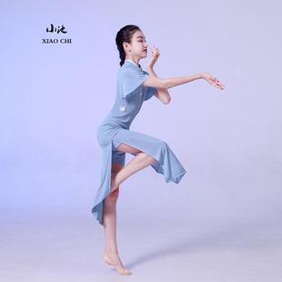 旗袍舞蹈练习修身 正品 k女孩中式 套装 Loo古 童儿古典表演舞蹈服服装