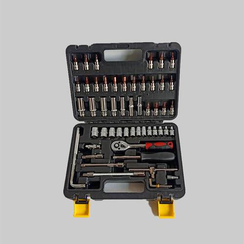 汽修工具组合套装小飞快速扳手54件套微型弯杆筒组合工具箱