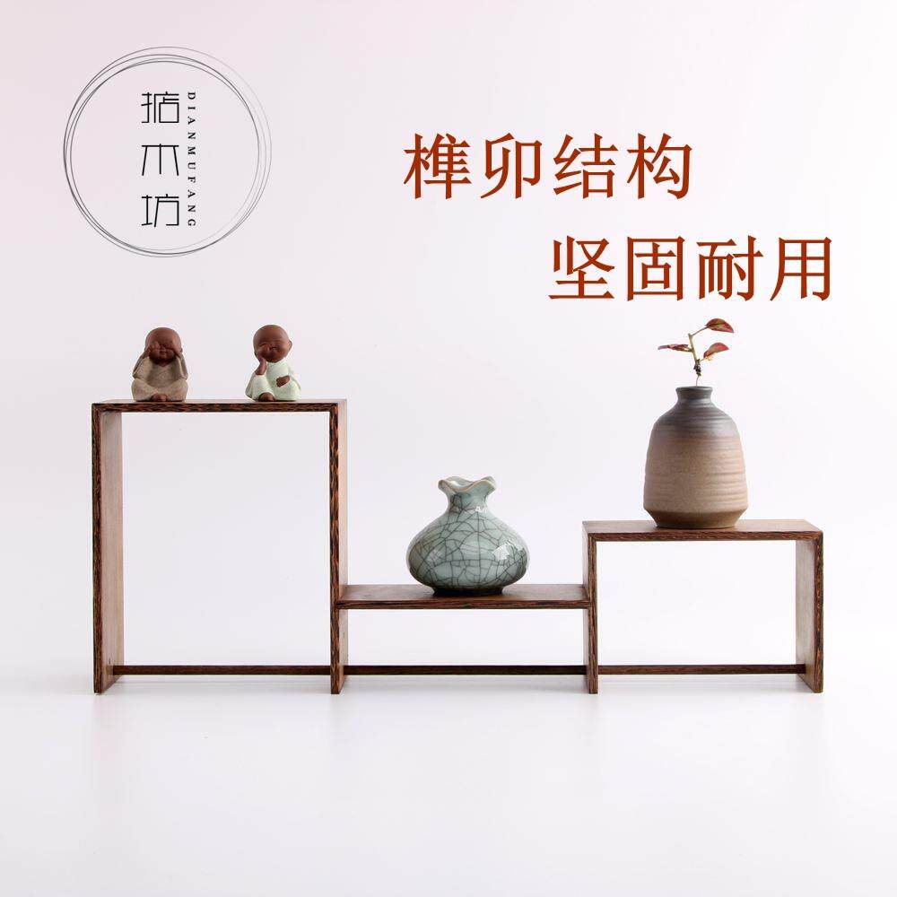 博古架鸡翅木实木展示架多宝阁博古架小物件摆放架子小博古架子