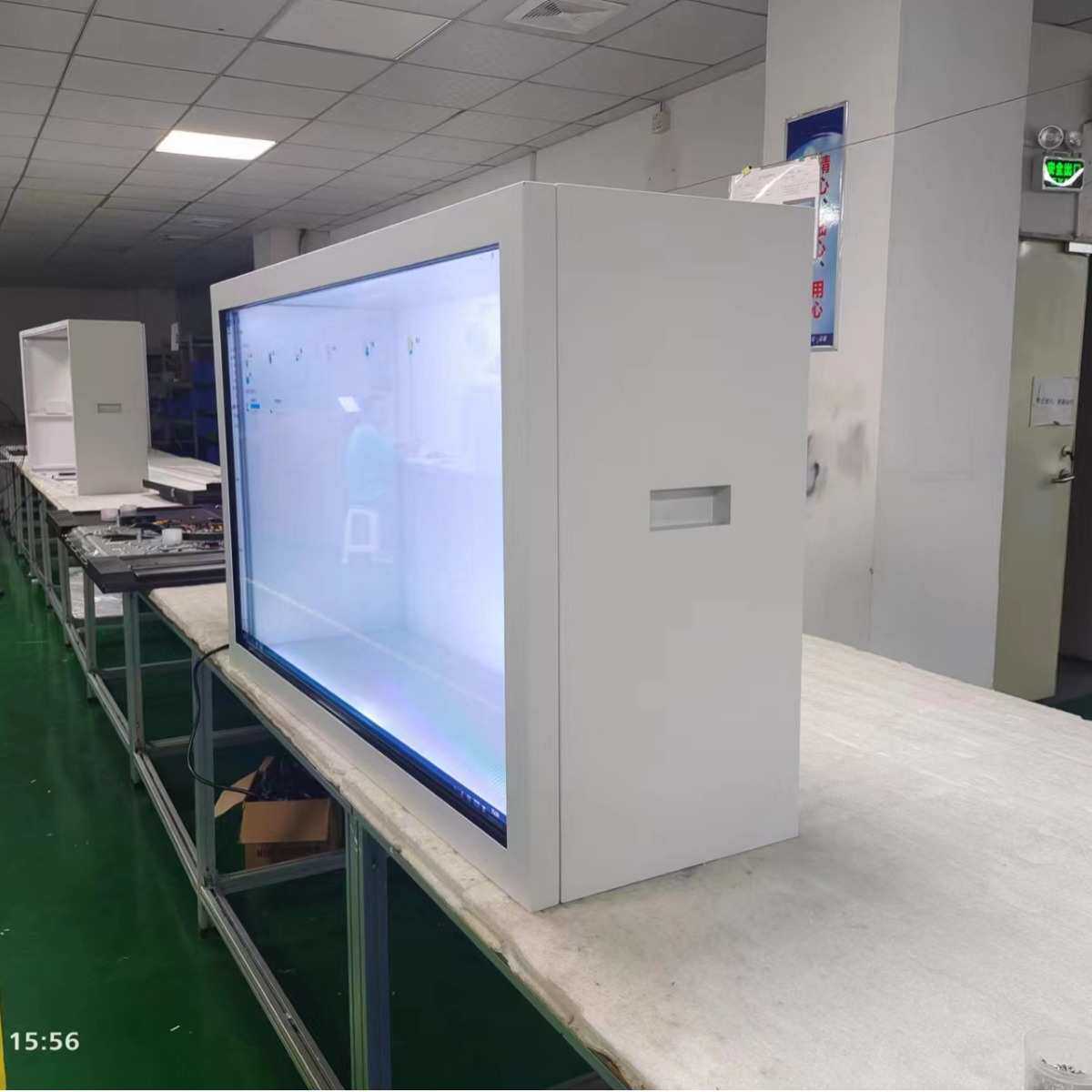 65电子屏 5厂家直销43寸寸21寸3d柜透明32 展示寸 寸.透明屏55