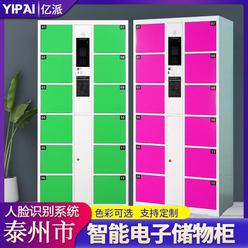 泰州市电子存包柜可定制商场条码密码刷卡投币微信扫码智能储物柜