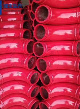 275乘0度混凝土输泵车耐磨弯头M95DEV5送n双层耐磨泵管弯头