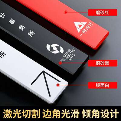WMC亚克力办公室门董牌校教室公司务总经理学室事长财会议科室标