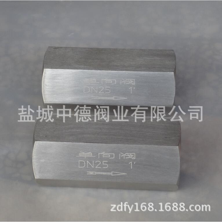 不锈钢单向阀厂家管式04单向阀A-H20L直通单向阀