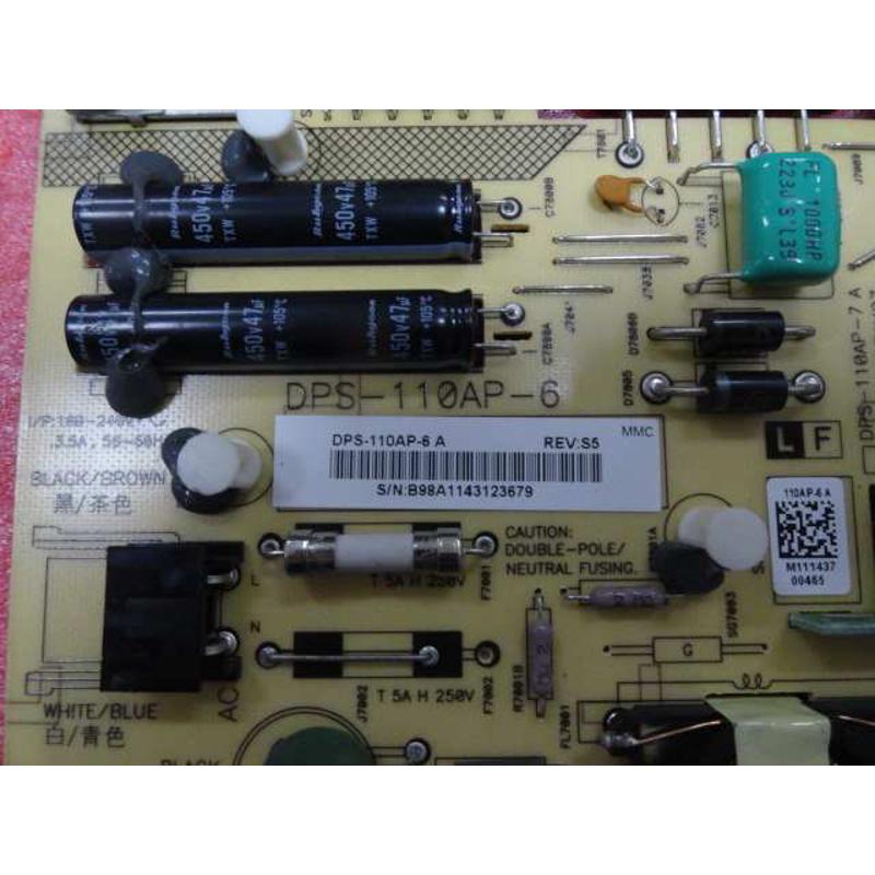 原装LCD-40LX730A/830A/830H电源板RUNTKA786WJQZ DPS-110AP-6A