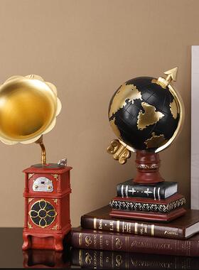现代电视柜酒柜装饰摆件家居饰品软装客厅玄关柜子书架地球小摆件