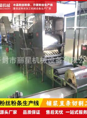 丽星粉丝粉条生产线 自动化水晶粉丝机器 无需露天晾晒淀粉深加工