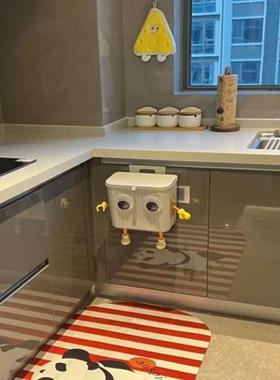 带大容量厨式壁挂厕所余卫生间纸篓厨房垃圾桶v3fp家用收挂客厅盖