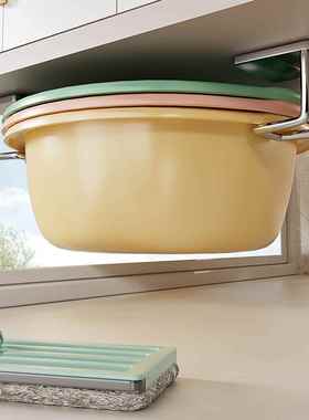 A stainless steel face basin storage rack, designed for bath