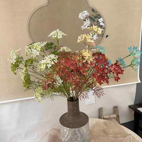绿色仿真花5野丁香客头厅塑料花婚礼布置件婚庆插装花摆AL-1352饰
